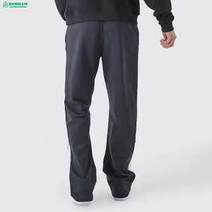 Top quality Sweatpants <b>Joggers</b> Autumn Wear <b>Plain</b> Cotton Flared Pants Embroidery Man's Baggy Casual Wide Leg Jogging - Product Image 5