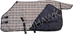 大型稳定绗缝420DNR马蒂马毯冬季Tafta衬里交叉护胸皮瓣尾皮瓣棉多填充马 - Product Image 6