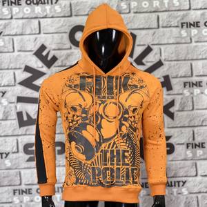 Sudadera con capucha de hombre de lana gruesa de algodón 100% al por mayor 400-500 Sudadera con capucha de impresión digital personalizada GSM para invierno Sudadera con capucha OEM personalizada - Product Image 2