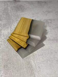 Posavasos de resina de madera de estilo clásico Posavasos de color natural y marrón y blanco utilizados para la oficina en el hogar y la decoración de la Mesa Posavasos - Product Image 3