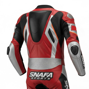 Traje de Motocicleta de Cuero Personalizado, Ignífugo e Impermeable, Ropa Deportiva de Alta Calidad, Ligero - Product Image 4