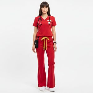 Tenues médicales OEM de haute qualité, ensembles de blouses d'infirmière respirants et confortables, uniformes d'hôpital sur mesure, vente en gros - Product Image 5