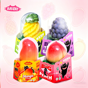 Novità Gelato 3D a Forma di Frutta (Ananas, Uva, Mango, Pesca) - Tendenza Virale TikTok - Accettiamo OEM per Negozi di Dolci - Product Image 1