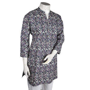 คุรตีผ้าฝ้ายพิมพ์ลายสำหรับผู้หญิง - หลายสี - Product Image 1