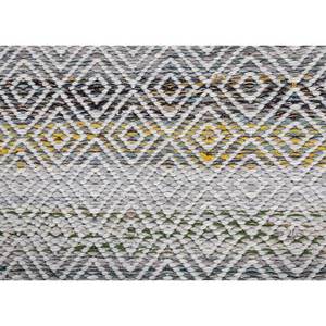 พรมขนสัตว์และใยวิสโคสสีน้ำเงินแบบทอเรียบ ลายเรขาคณิต รุ่น ADWV-13047 สำหรับใช้ในบ้าน - Product Image 3