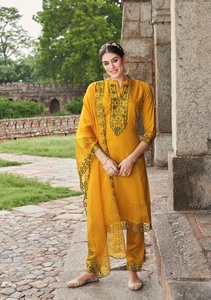 Best Quality <b>Woman's</b> Embroidery Cotton Printed Dress Material Suit Collection for wholesale - Product Image 4