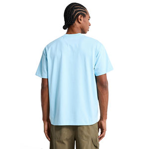 Camiseta para hombre con estampado de algodón 100% personalizado con logotipo personalizado y color de secado rápido y cuello redondo transpirable de corte regular - Product Image 3