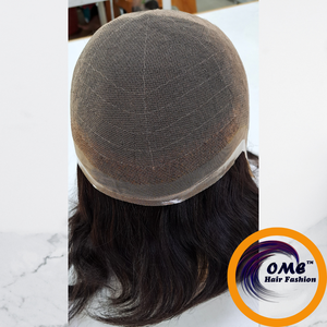 Peluca de Cabello Humano Remy al por Mayor para Hombres, con Base de Encaje HD Transparente, Pre-Desplumada, Línea de Cabello Natural, OEM - Product Image 2