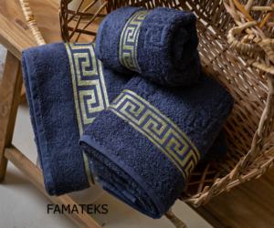 Serviettes de bain en coton turc doux Super absorbant de haute qualité, bordure aztèque personnalisée, serviettes de bain de luxe, Textile de maison - Product Image 3