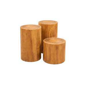ARTERRA Modern Teak Wood Step <b>Stool</b> & Ottoman-Durable Indoor Furniture for Living Room Sofa Lounge - Product Image 3