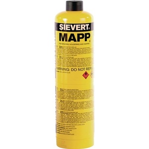 Cartucho de Gas MAPP de Rosca para Pistola de Soldar, 380g 788ml SIEVERT - Product Image 1