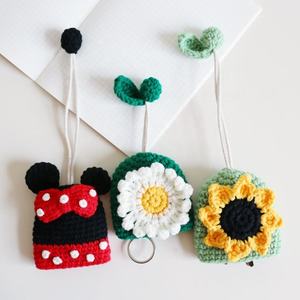 Porte-clés de style dessin animé japonais, tricoté à la main, crochet DIY, housse de clé tendance, accessoire de mode pour femmes - Product Image 2