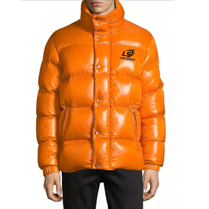 Vestes bouffantes brillantes pour hommes avec étiquette personnalisée du meilleur matériau avec col montant coupe préfet conception personnalisée tissu de toile - Product Image 1