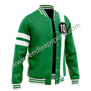 Streetwear décontracté pour hommes Vestes pour hommes Cool Varisty Veste en cuir Versity College pour hommes - Product Image 5