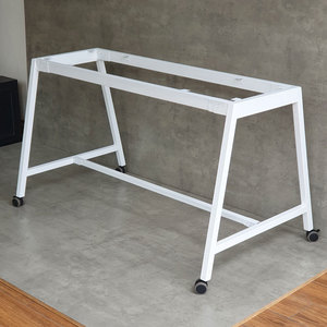 CFOS004 Chaise mobile en métal au design minimaliste 140x80cm, table basse, pieds de banc pour usage hospitalier, revêtement en poudre - Product Image 2