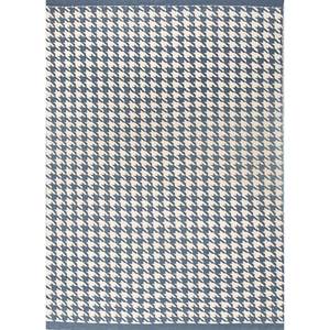 Alfombra de Lana Grande Alhambra Azul Kilim, Rectangular 9x12, Diseño Patchwork para el Hogar y Pasillo, Alfombras de Yute - ADWL-7049 (CS-01) - Product Image 1