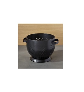 Extra large stainless steel metal colander with handles for draining <b>pasta</b> noodles vegetables fruits salads - Product Image 1