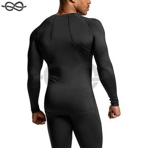 Chemise de compression à manches longues pour hommes UPF 50 + Rash Guard pour les sports nautiques Athletic Base Layer Workouts Quick Dry UV Protection - Product Image 4