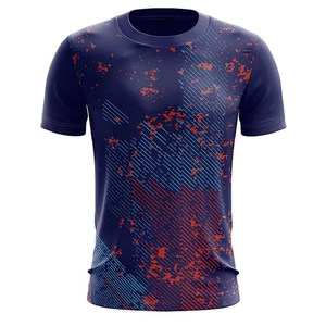 Maillot de football personnalisé sublimé 100% polyester extensible col rond impression numérique haute qualité promotionnel pour hommes - Product Image 1