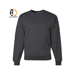 Sweat-shirt pour homme 100% coton, poids lourd, col rond, plusieurs couleurs, manches longues, uni - Product Image 2