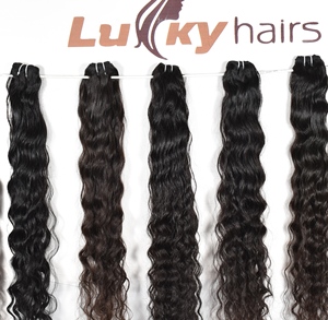 100% extensions de cheveux humains vierges crus non transformés cuticule alignée cheveux du temple indien texture droite et style vague profonde - Product Image 6