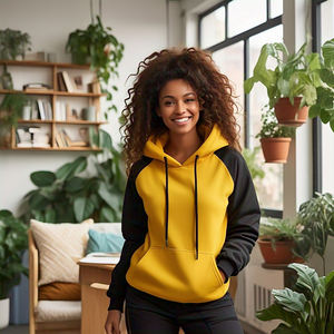 Sudadera con capucha de hombro caído para mujer, ropa informal a prueba de viento, sudadera holgada con capucha, jersey con cordón para mujer - Product Image 4