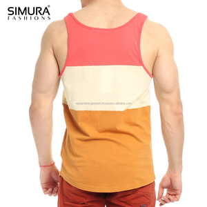 Débardeur en coton sans manches ajusté de grande taille pour hommes du Bangladesh Tendance personnalisée Fitness Sports Gym Slim Fit - Product Image 4