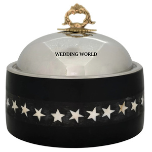 Plato para Calentar Comida de Metal, Última Colección de Ramadán, Cazuela de Diseño Clásico, Elegante y Moderno, Calentador de Comida de Metal - Product Image 3