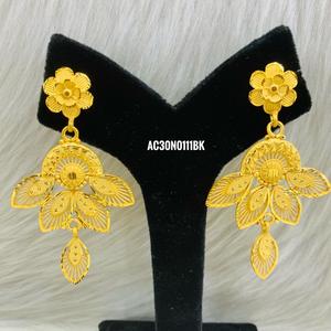 ชุดสร้อยคอชุบทองพร้อมกล่องลายดอกไม้ทำจากทองเหลืองสำหรับงานปาร์ตี้และงานแต่งงานดีไซน์ออนไลน์ - Product Image 2