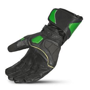 Gants de moto en cuir imperméables antidérapants respirants à doigts complets avec protection des articulations pour écran tactile - Product Image 5