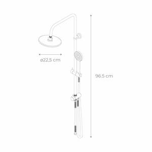 Colonne de douche en acier inoxydable K2O sans robinet, ensemble de salle de bain '<span class=keywords><strong>Chillout</strong></span> Valley' - Product Image 4