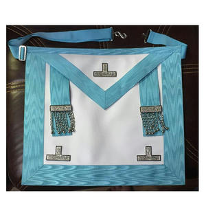 BORDADO A MANO MASONIC WORTHY PATRON MATRON DELANTAL MEJOR CALIDAD MASONIC BLUE LODGE OFICIAL JUNIOR WARDEN NUEVA CALIDAD Fabricación - Product Image 6