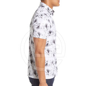 Camiseta Polo de dos tonos para hombre con diseño elegante 100% algodón ligero y transpirable ajuste holgado - Product Image 3