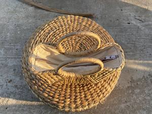 Pochette en jacinthe d'eau créative faite à la main sac à main en osier tissé en gros - Product Image 4