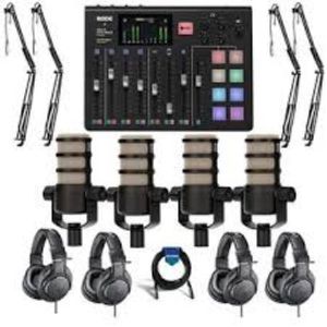 Authentic BRAND <b>Microphones</b> Pro Podcast Production Console Integrated W-ACC Kit Made of Durable Metal - Product Image 2