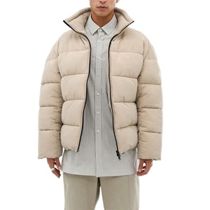 เสื้อแจ็คเก็ตพัฟเฟอร์บุผ้าสำหรับผู้ชาย พิมพ์ลายด้านหน้าคุณภาพสูง 100% พร้อมฮู้ด สกรีนโลโก้ได้ตามต้องการ แฟชั่นฤดูหนาวแนวสตรีท ระบายอากาศได้ดี - Product Image 6