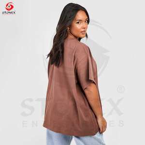 Dernier style de t-shirts pour femmes T-shirts légers pour femmes T-shirts pour femmes de grande taille fabriqués au Pakistan à vendre - Product Image 3