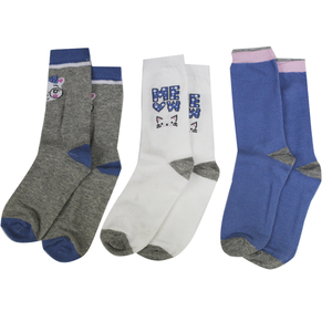 3-Piece Pack of Girls' Fant Cute <b>Cartoon</b> Breathable Knitted Ankle Toddler <b>Socks</b> - Product Image 4