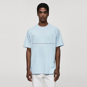 Vente en gros 400 GSM coton lourd t-shirt unisexe personnalisé goutte épaule t-shirts surdimensionné Streetwear t-shirt pour hommes - Product Image 1