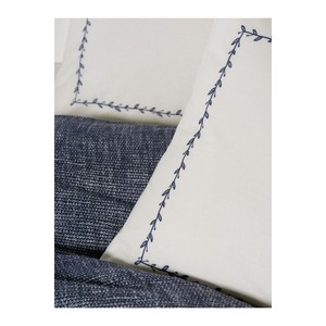 Cotton Box Embrova Double Bed <b>Quilted</b> Bedding Set Navy Blue Chenille Loom Floral Cartoon for Home Wedding Hotel <b>Winter</b> Christmas - Product Image 3