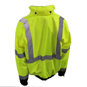 Sweat à capuche thermique en polaire réfléchissante avec capuche détachable Sweat-shirt de sécurité haute visibilité Support de logo personnalisable en polyester - Product Image 5