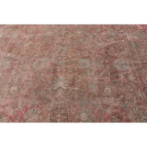 Alfombra de lana de retazos rojo Beige respetuosa con el medio ambiente tradicional, 6,6X10,4 pies, pila media, rectángulo turco, pasillo, habitación de látex para adolescentes, cabecera - Product Image 5
