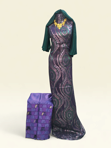 Vestido Tradicional Somalí de Lujo Fransawi Dirac - Vestido Premium con Cuentas para Bodas y Ocasiones Especiales - Product Image 6