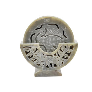 Juego de posavasos de té de piedra Natural bellamente pulida hecha a mano india, artesanías decorativas de piedra para el hogar, categoría de producto - Product Image 1