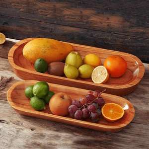 Cuenco de Madera Artesanal Ecológico para Velas, Madera Natural Rústica Personalizable para Hornear, Servir, Decoración del Hogar y Uso en la Cocina - Product Image 1