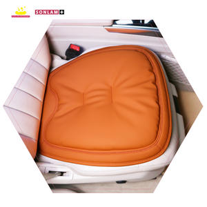 Full Set Orange Nappa Leather Memory Foam Seat <b>Cushions</b> Pillow Ergonomic Lumbar Pillows Cool <b>Car</b> Seat <b>Cushion</b> Wholesale ODM - Product Image 1
