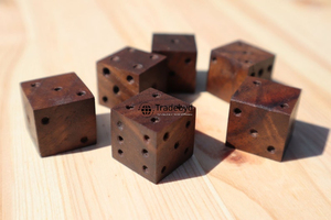 Natural Wooden <b>Polyhedral</b> <b>Dice</b> Artisan Crafted 7-Piece Eco-Friendly Durable Set for Tabletop RPG Board Games Tradebyd - Product Image 1