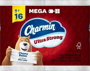 Papier toilette CharminUltra Strong 4 méga rouleaux, 242 feuilles par rouleau - Product Image 4