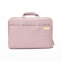 Personnalisé pour femmes rose Nylon pochette pour ordinateur portable porte-documents sac fourre-tout pour voyage et affaires couvertures et sacs