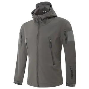 Chaqueta Cortavientos de Alta Calidad para Hombre, Impermeable, de Montaña, Abrigo Softshell Cálido con Capucha para Otoño - Product Image 1